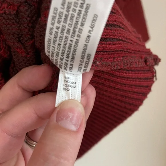 Knox Rose Red Cable Knit Sweater - Picture 6 of 8